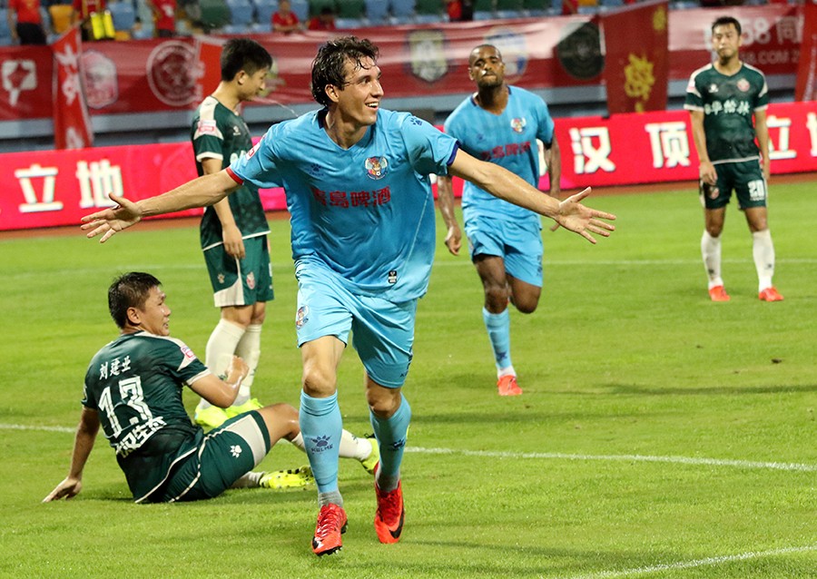 青岛黄海遭遇主场失利,连胜终止 青岛黄海遭遇主场失利,连胜终止