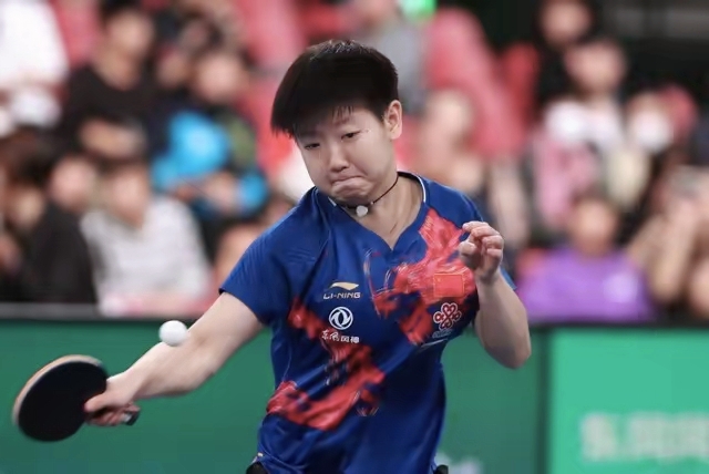 乒乓球选手对决，球速如闪电的简单介绍